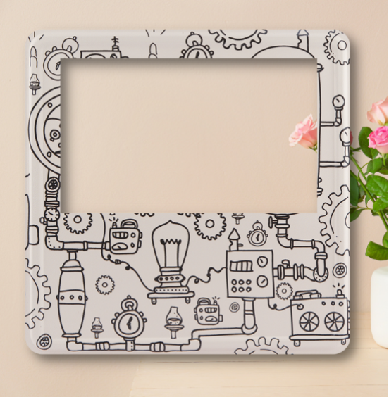 Steam Punk Magnetic Photo Frame