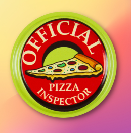 Official Pizza Inspector Badge