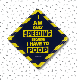 Beep Beep Poop Car Sign