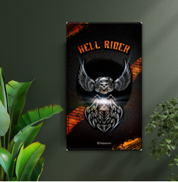 Hell Rider Skull Wing Poster
