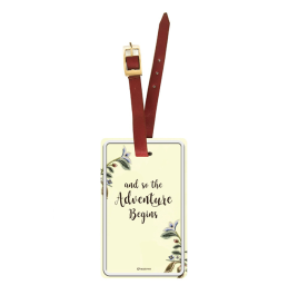 Adventure Begins Luggage Tag (Yellow)